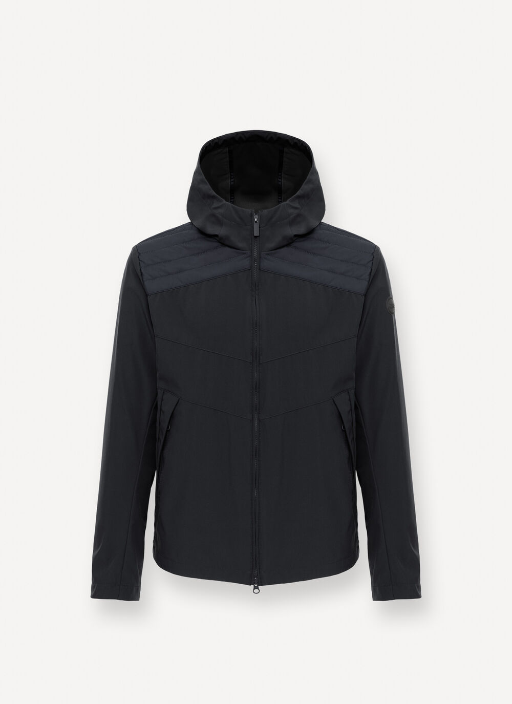 Bi-material wad-padded jacket image number 4