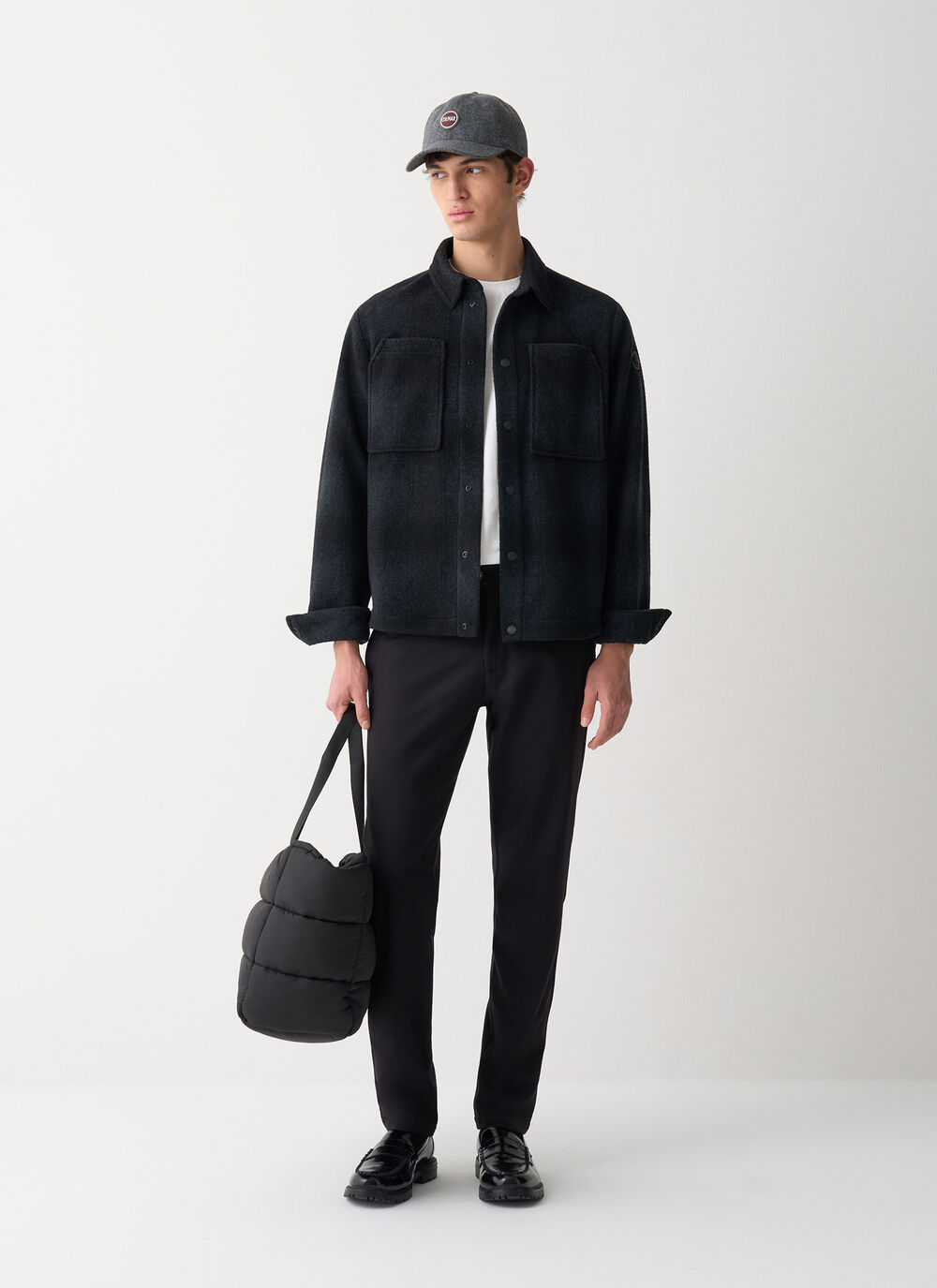 Chequered shacket image number 0