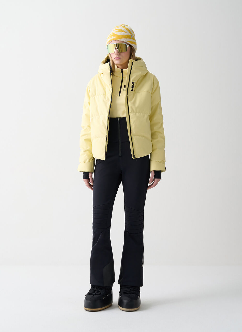 Cropped padded ski jacket image number 0