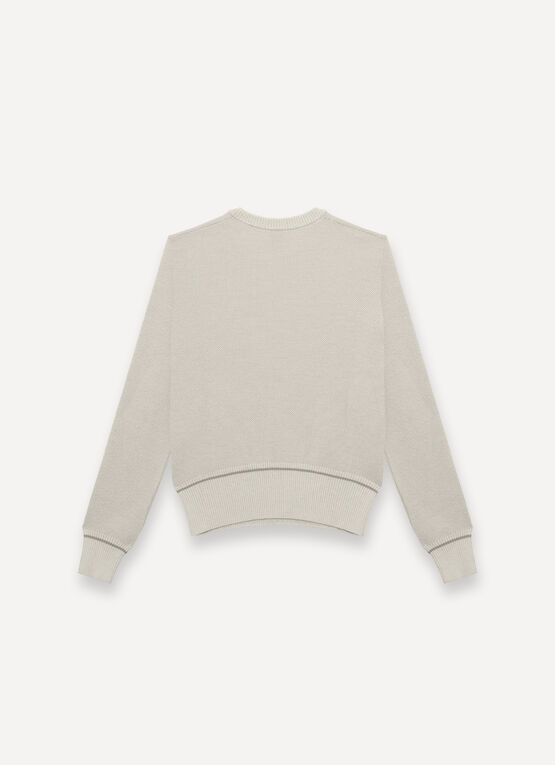 Technical wool pullover