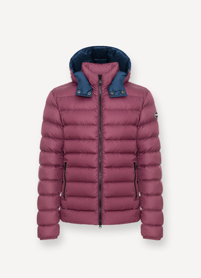 Sporty down jacket with detachable hood image number 4