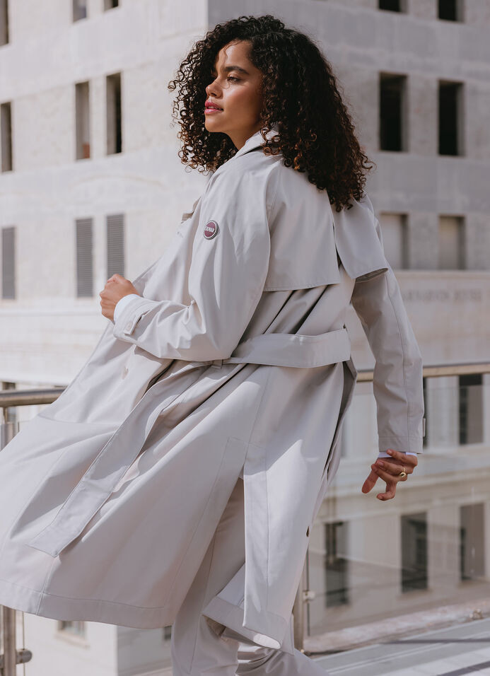 Wasserdichter langer Trenchcoat