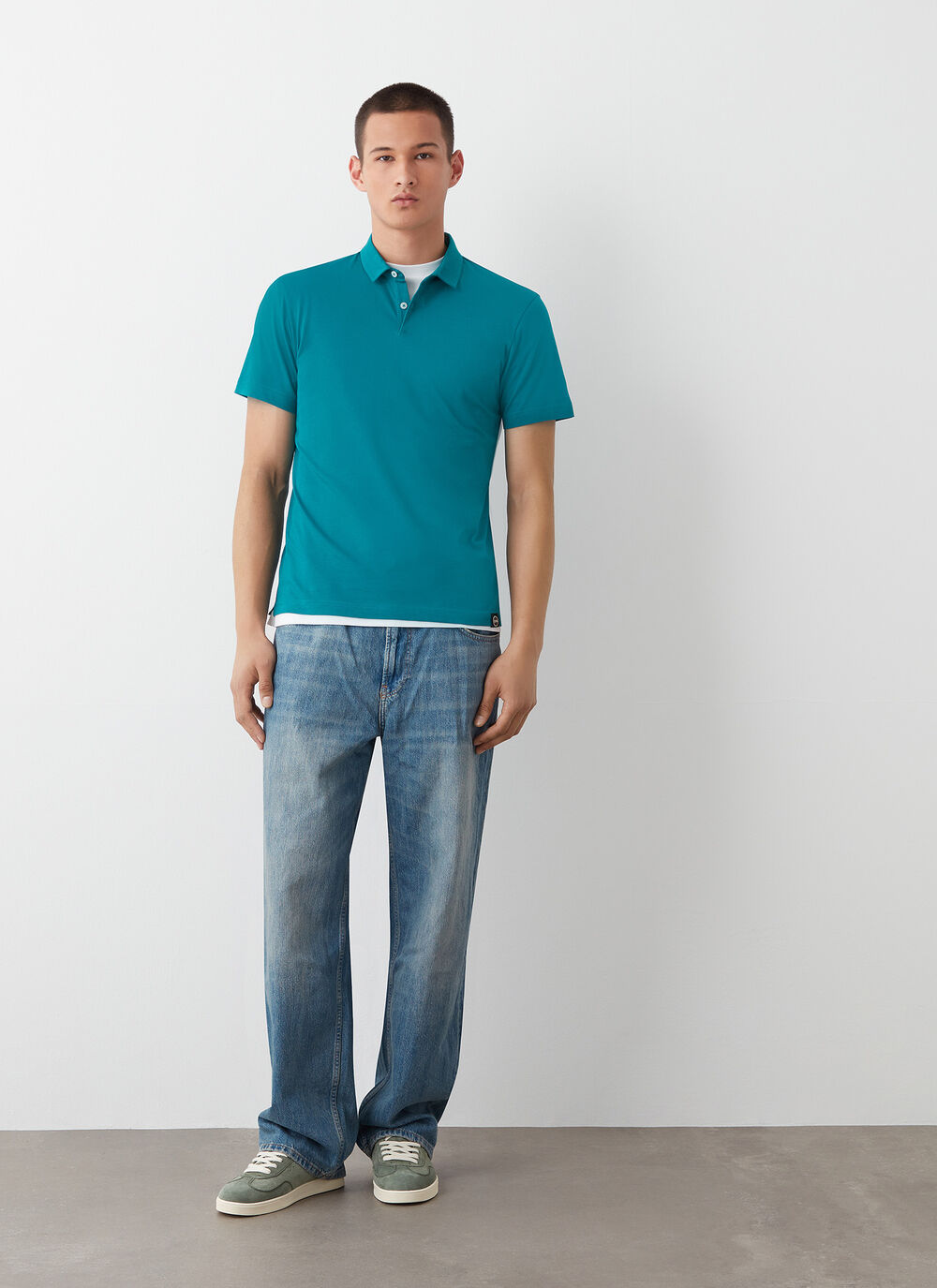100% Supima&reg; cotton polo-shirt image number 1