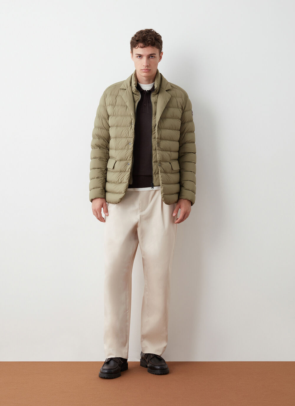 Super-matte padded stretch blazer image number 2