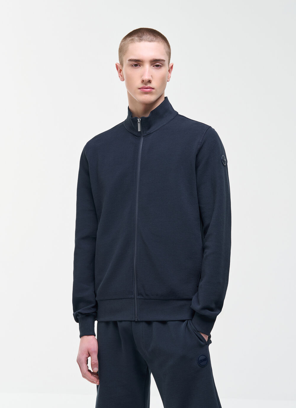 Full-zip ottoman sweatshirt image number 0