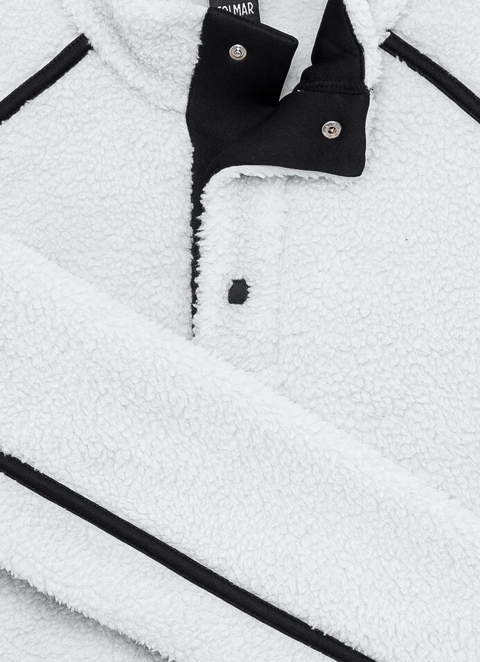 Teddy-effect cropped ski fleece  image number 6