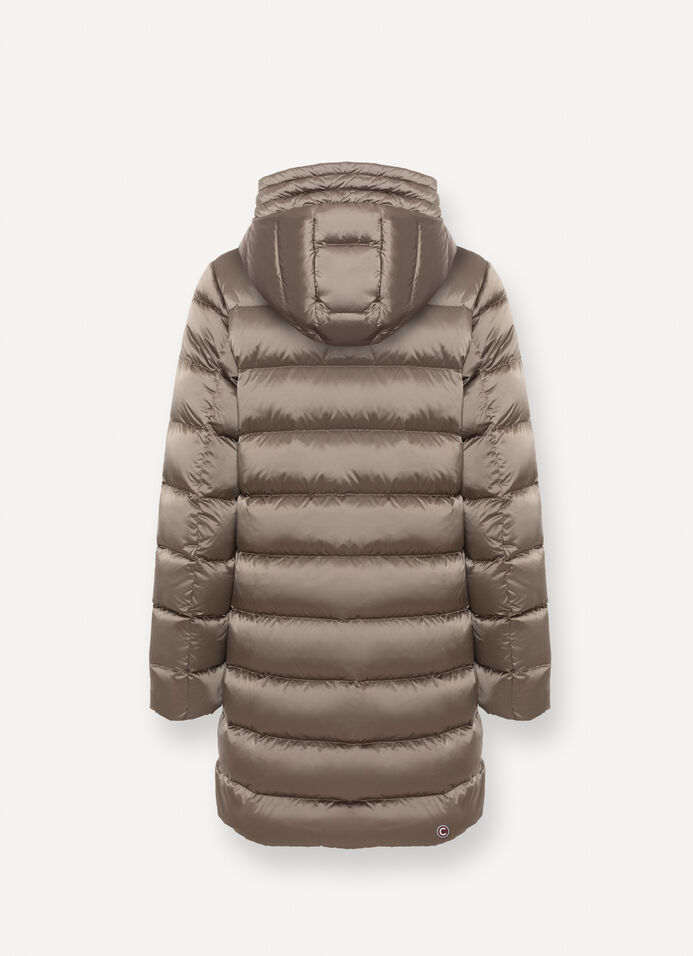 Reversible hooded quilted jacket image number 5