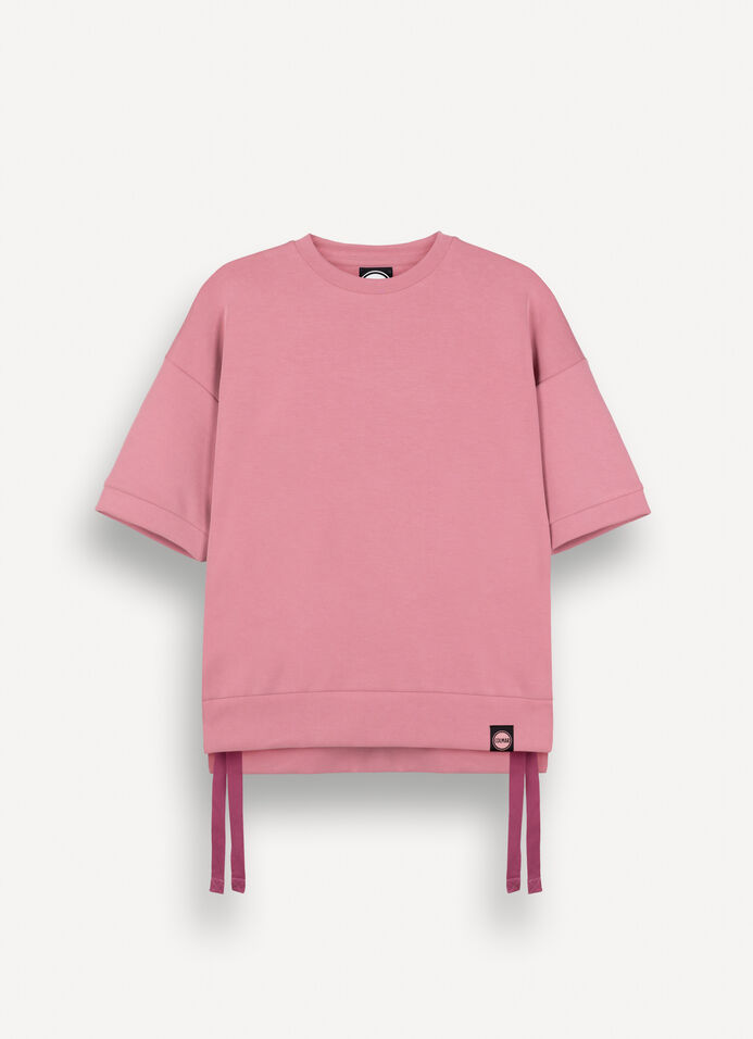 Short-sleeved sweatshirt with drawstring image number 4