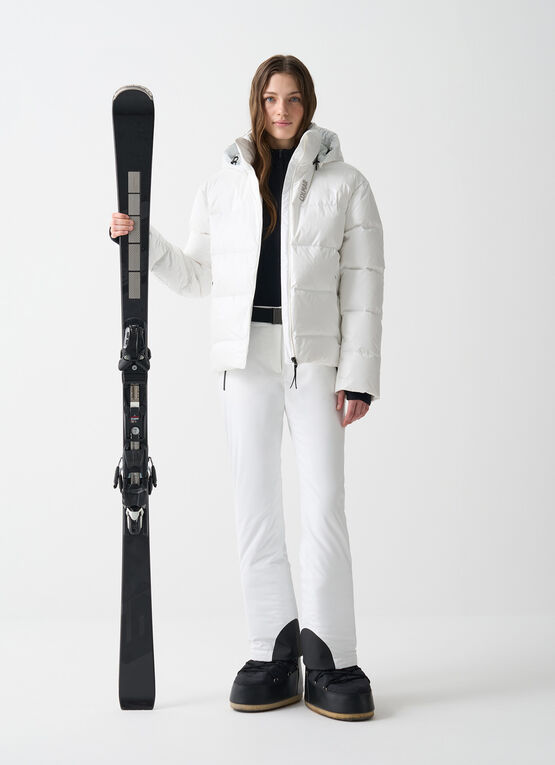Puffy padded ski jacket