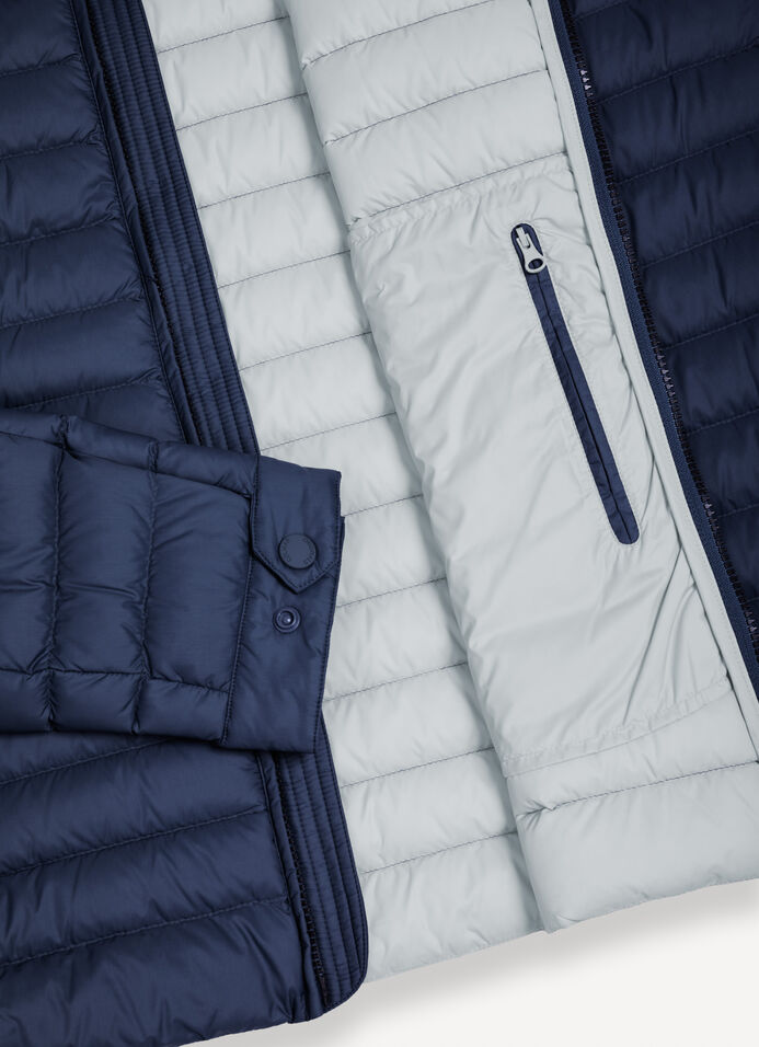 Lightweight down biker jacket image number 6