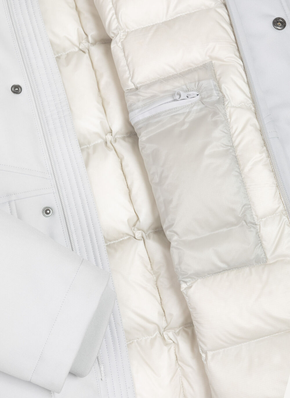 Twill down jacket with patch pockets image number 6