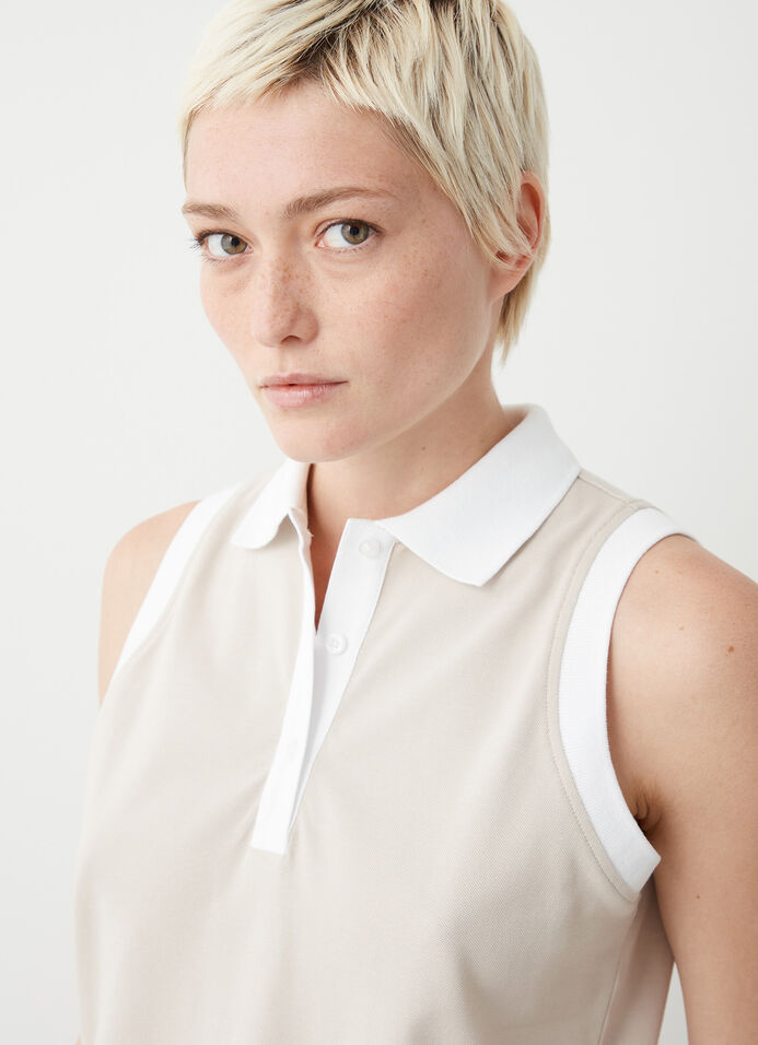 Sleeveless polo-shirt image number 2