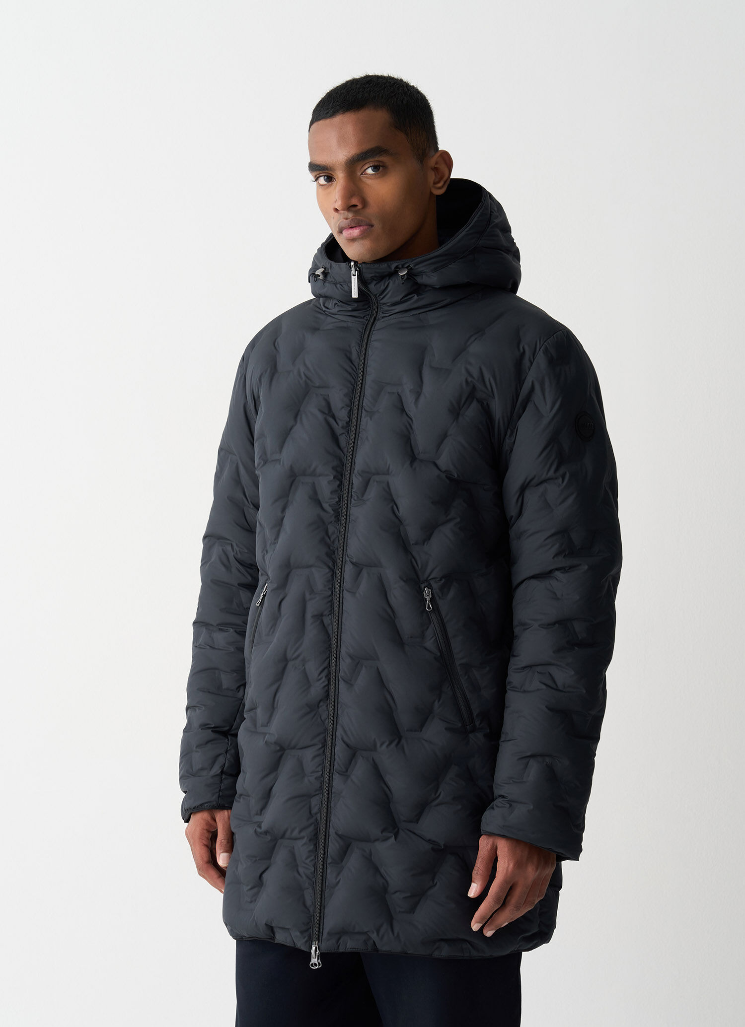 Long reversible waterproof down jacket - BLACK | Colmar