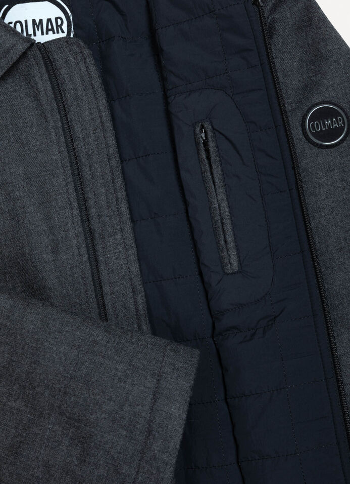 Lightweight wadded shirt jacket. image number 6