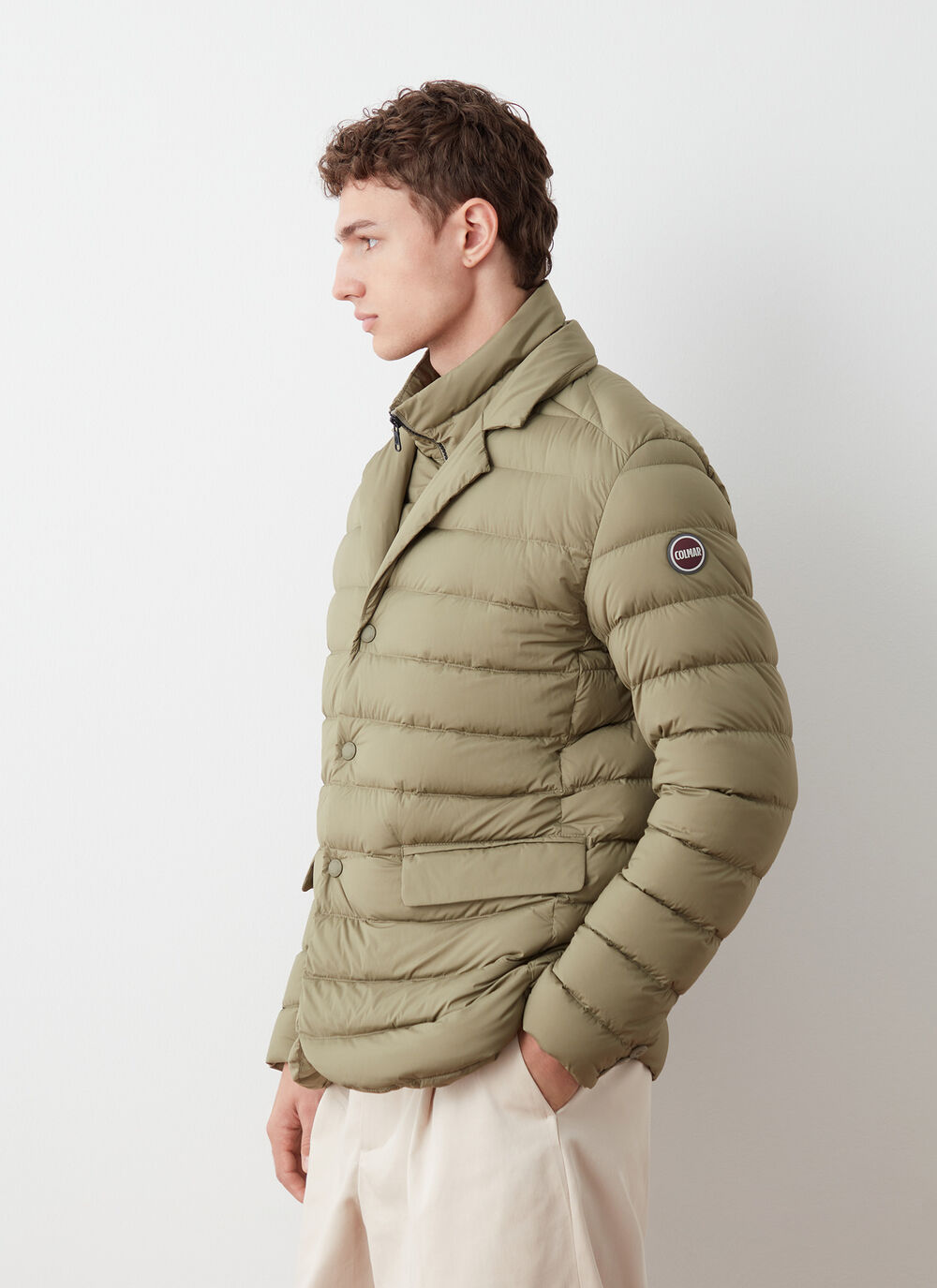 Super-matte padded stretch blazer image number 0