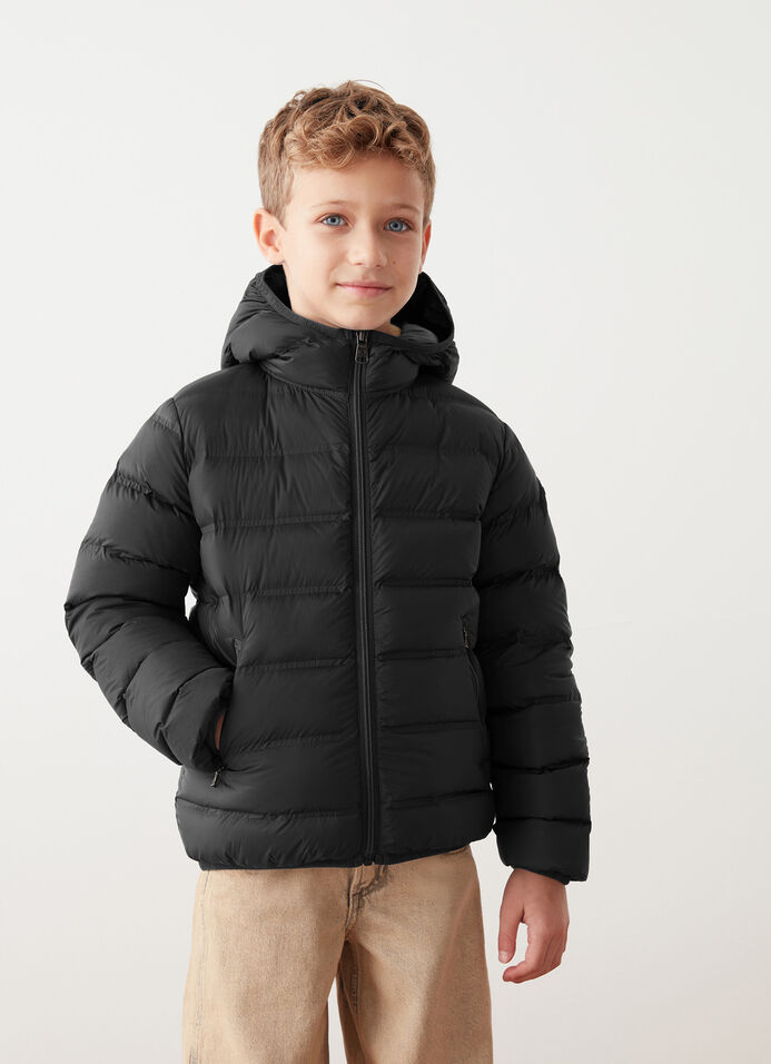 Down jacket with seamless quilting image number 1