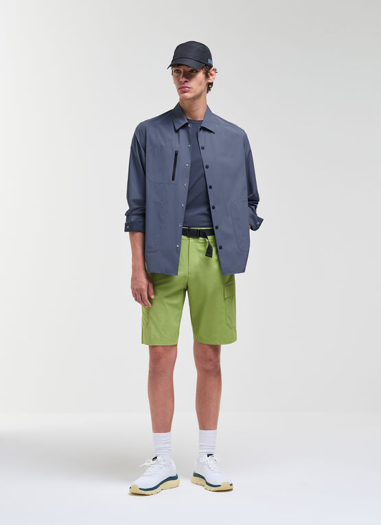 Bielastic Fabric Cargo Bermuda Shorts