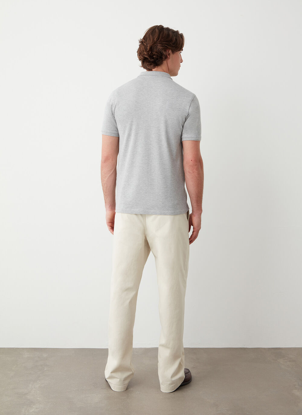 Piqu&eacute; polo-shirt with ribbed trims image number 3