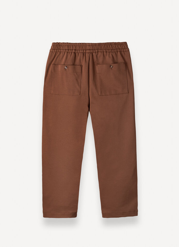 Stretch interlock baggy trousers  image number 4