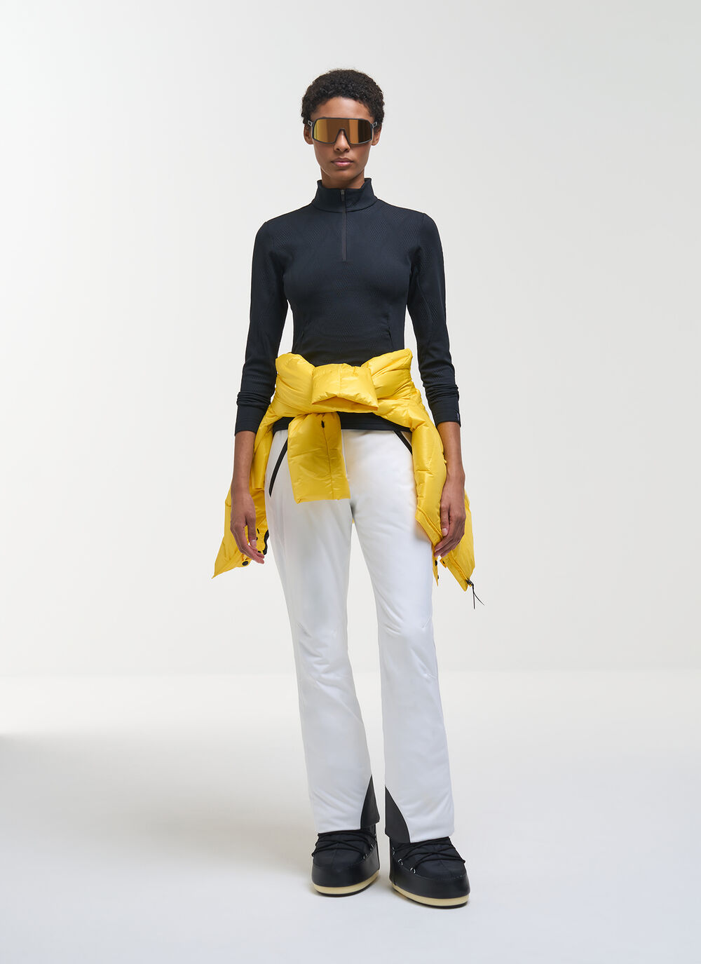 Half-zip jacquard fleece ski fleece image number 3