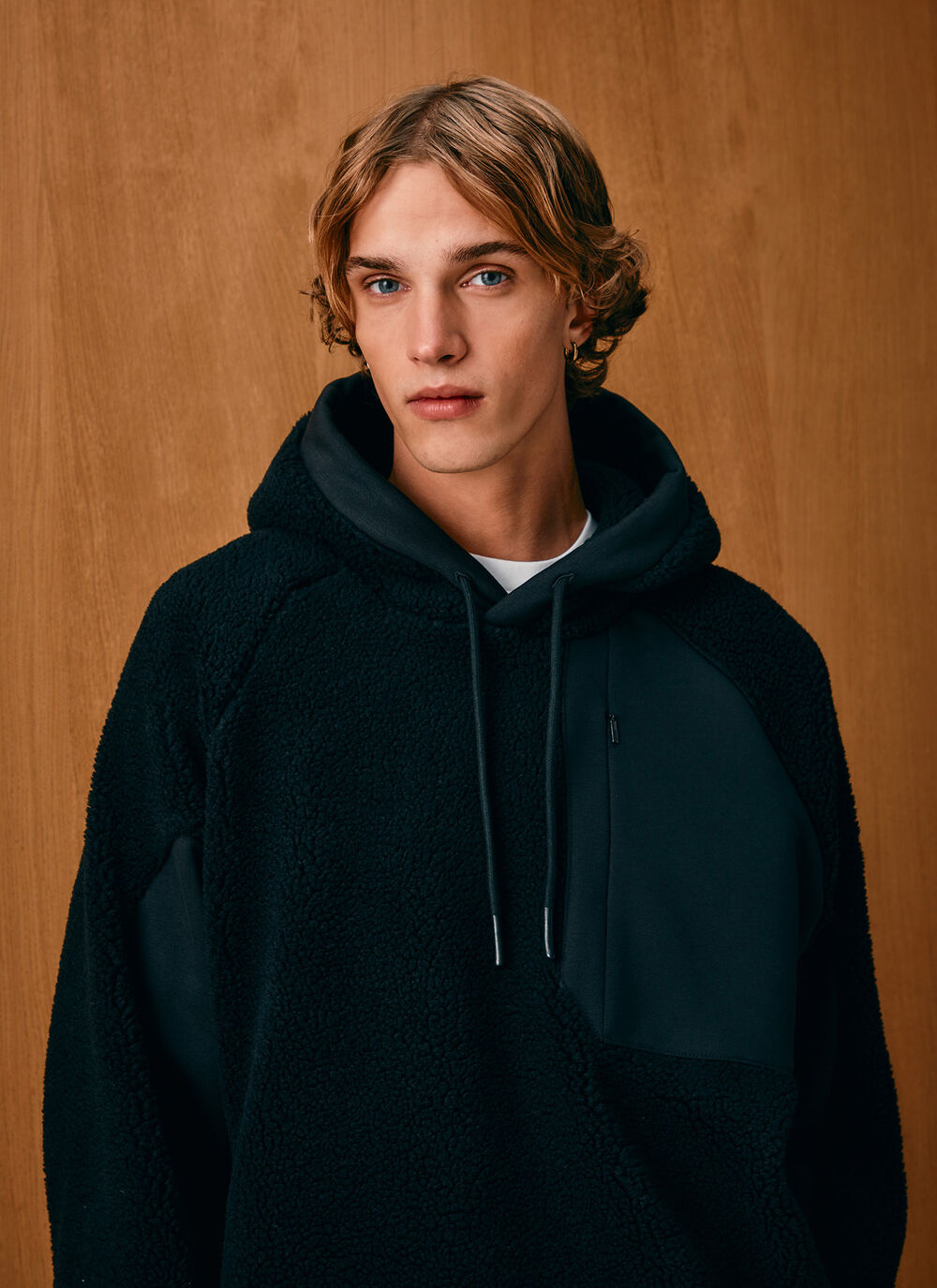 Teddy sweatshirt with hood image number 1