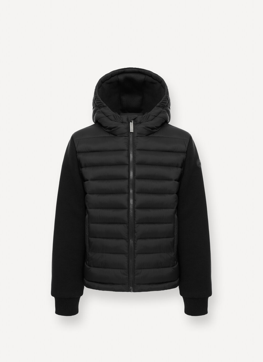 Unisex wadded hybrid jacket