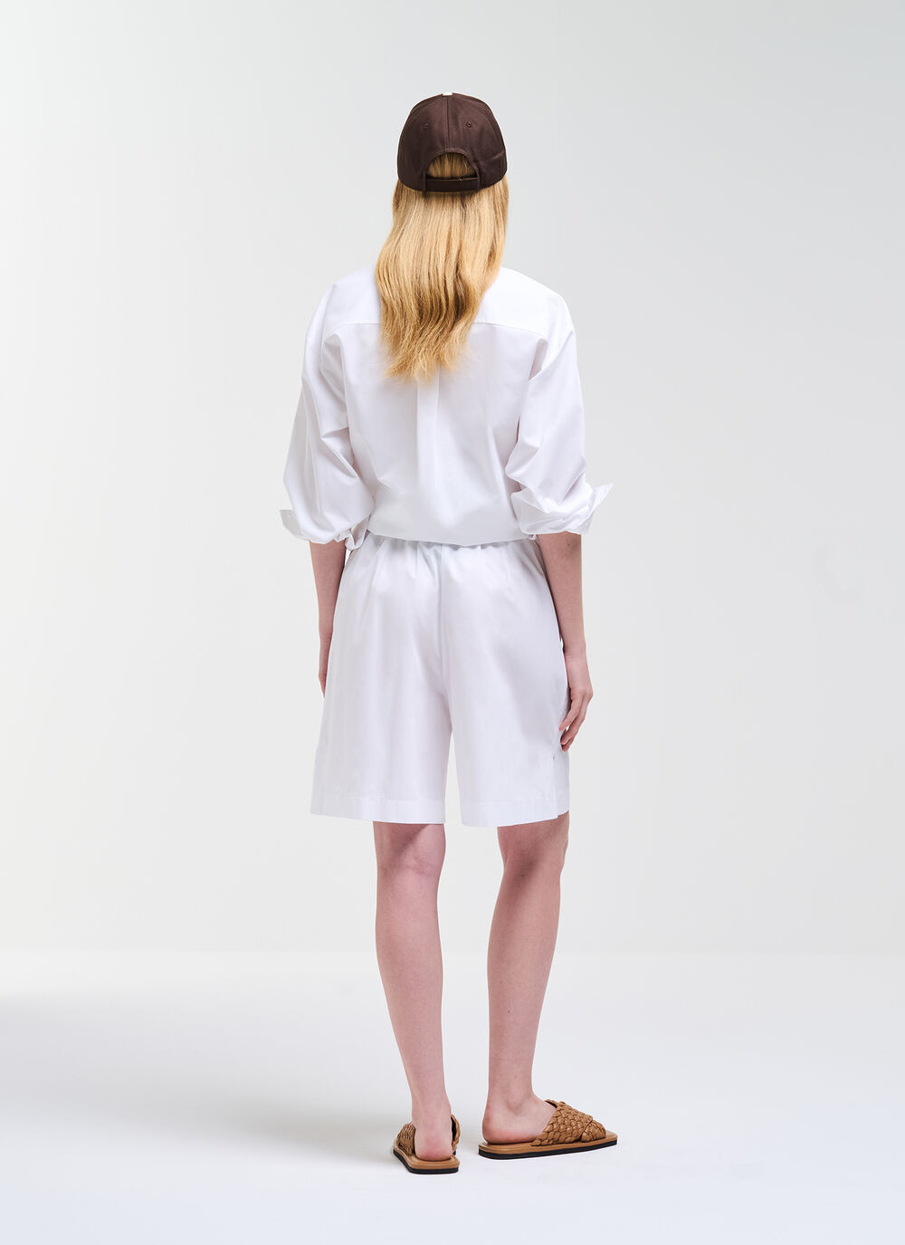 Cotton Poplin Bermuda Shorts image number 3