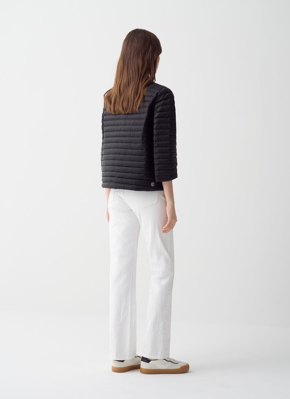 Quilted down-padded cape image number 3