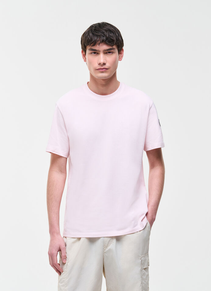 T-shirt logot&eacute; en coton piqu&eacute;