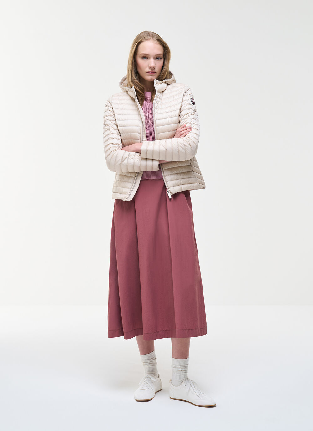 Light down jacket with hood image number 0