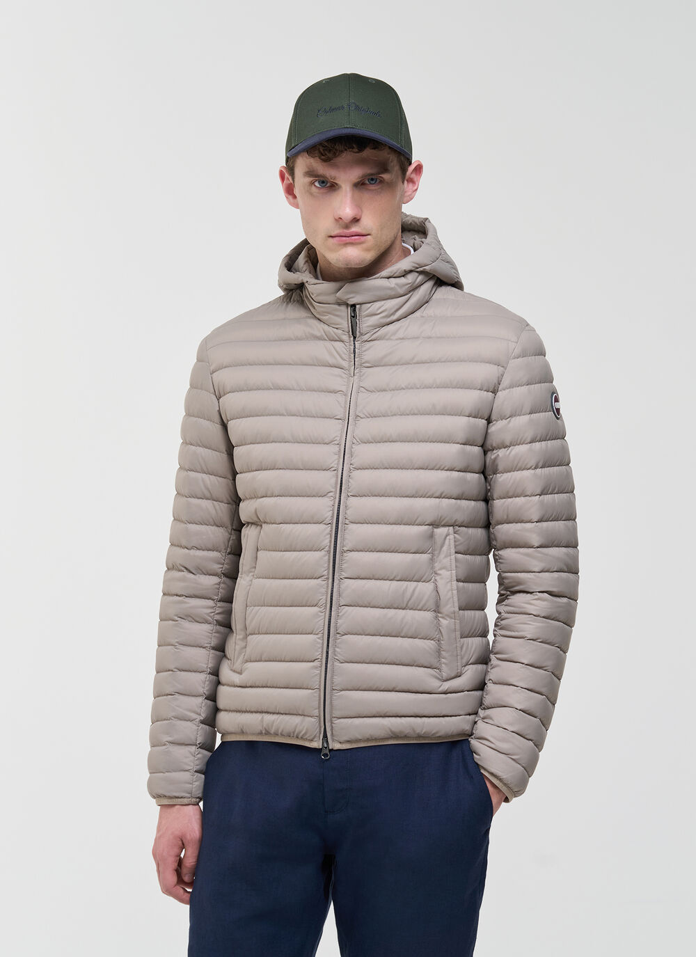 Light down jacket with hood image number 1