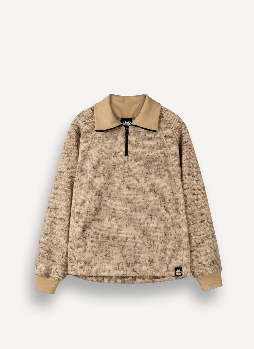 Half-zip jacquard knit sweatshirt image number 3