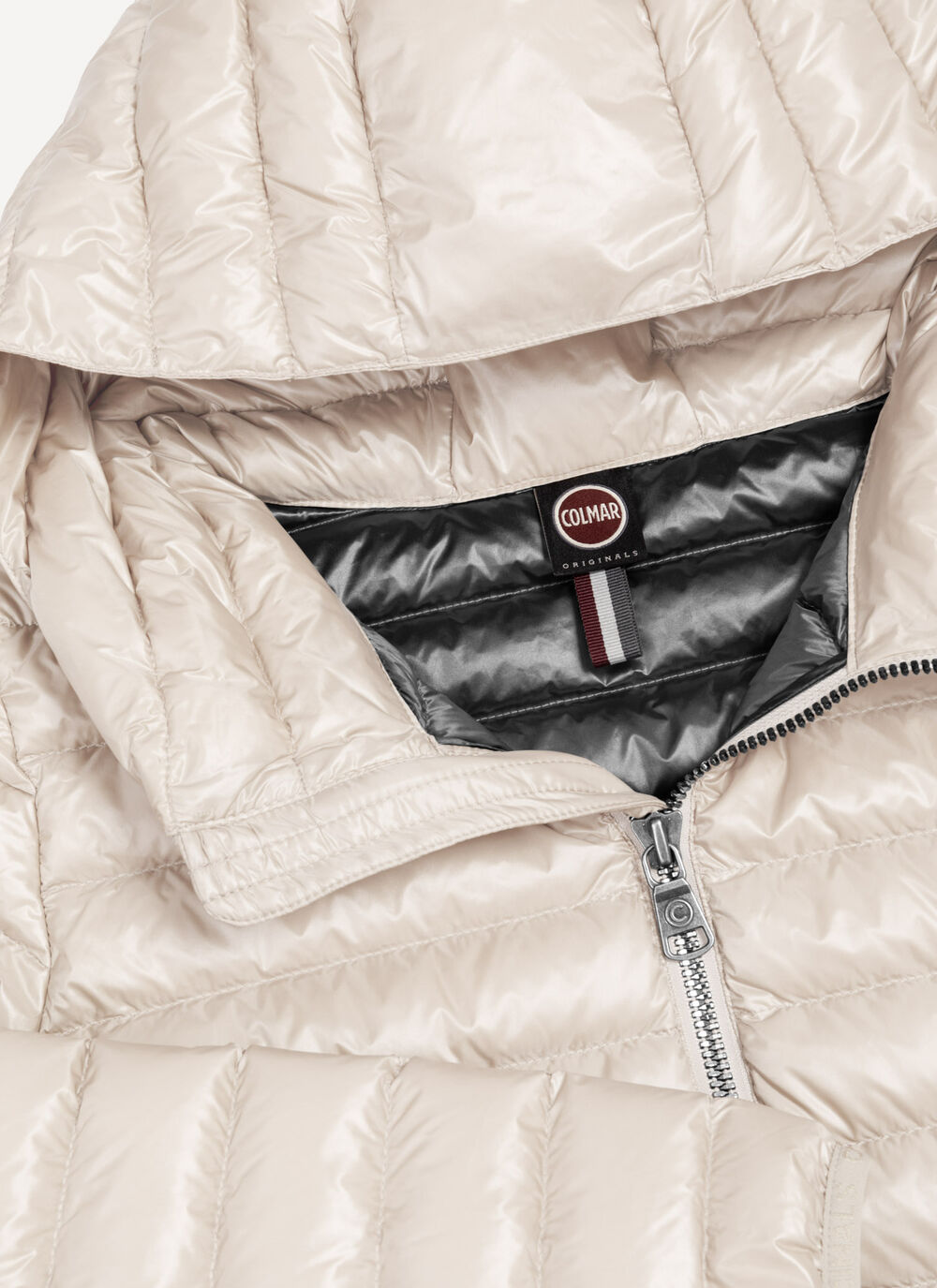 Fitted down jacket with hood image number 6