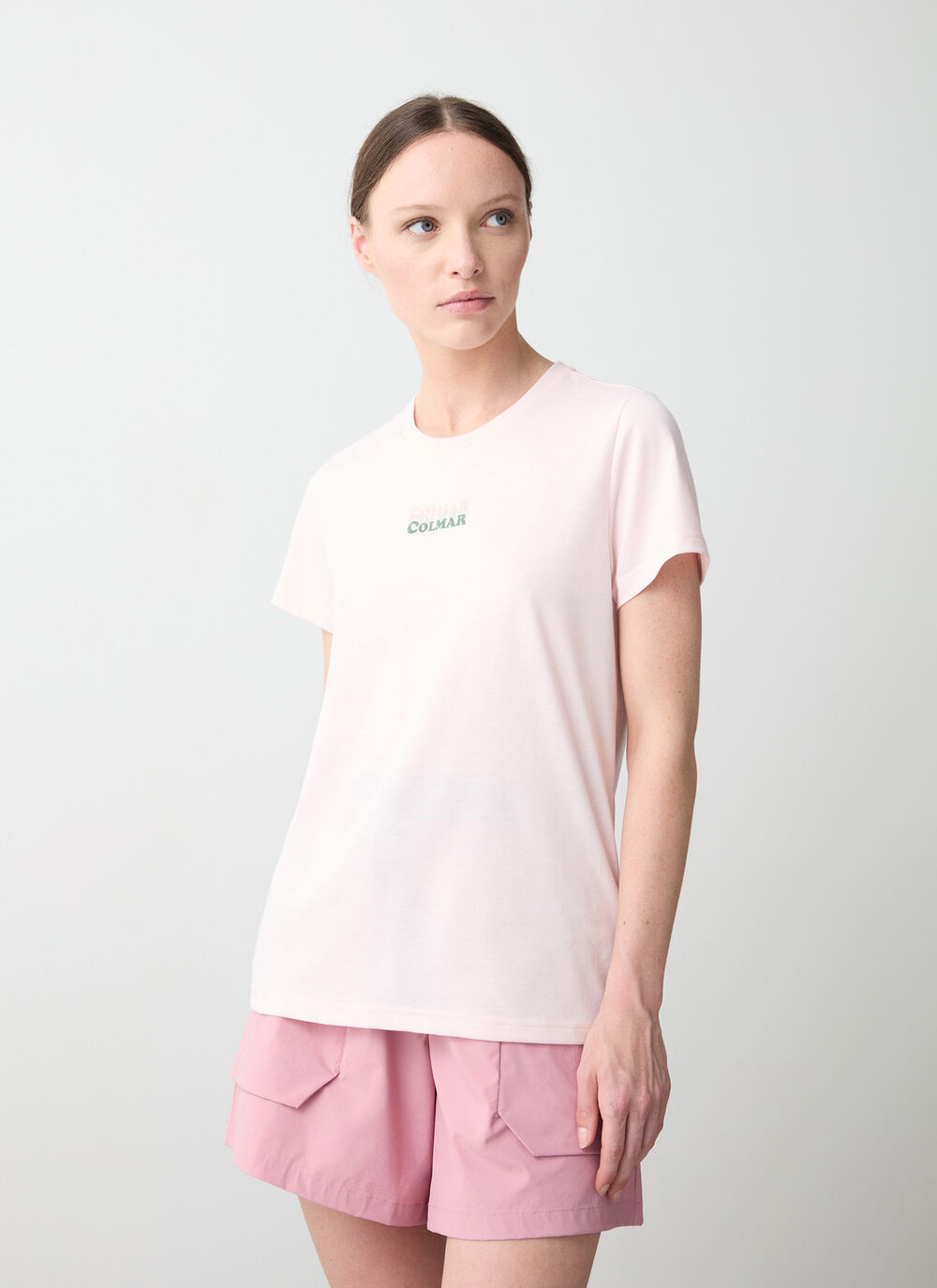 Short-sleeved branded T-shirt image number 2