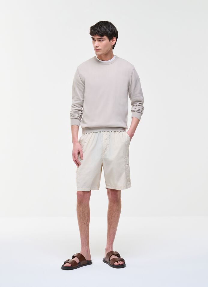 Branded organic cotton pullover