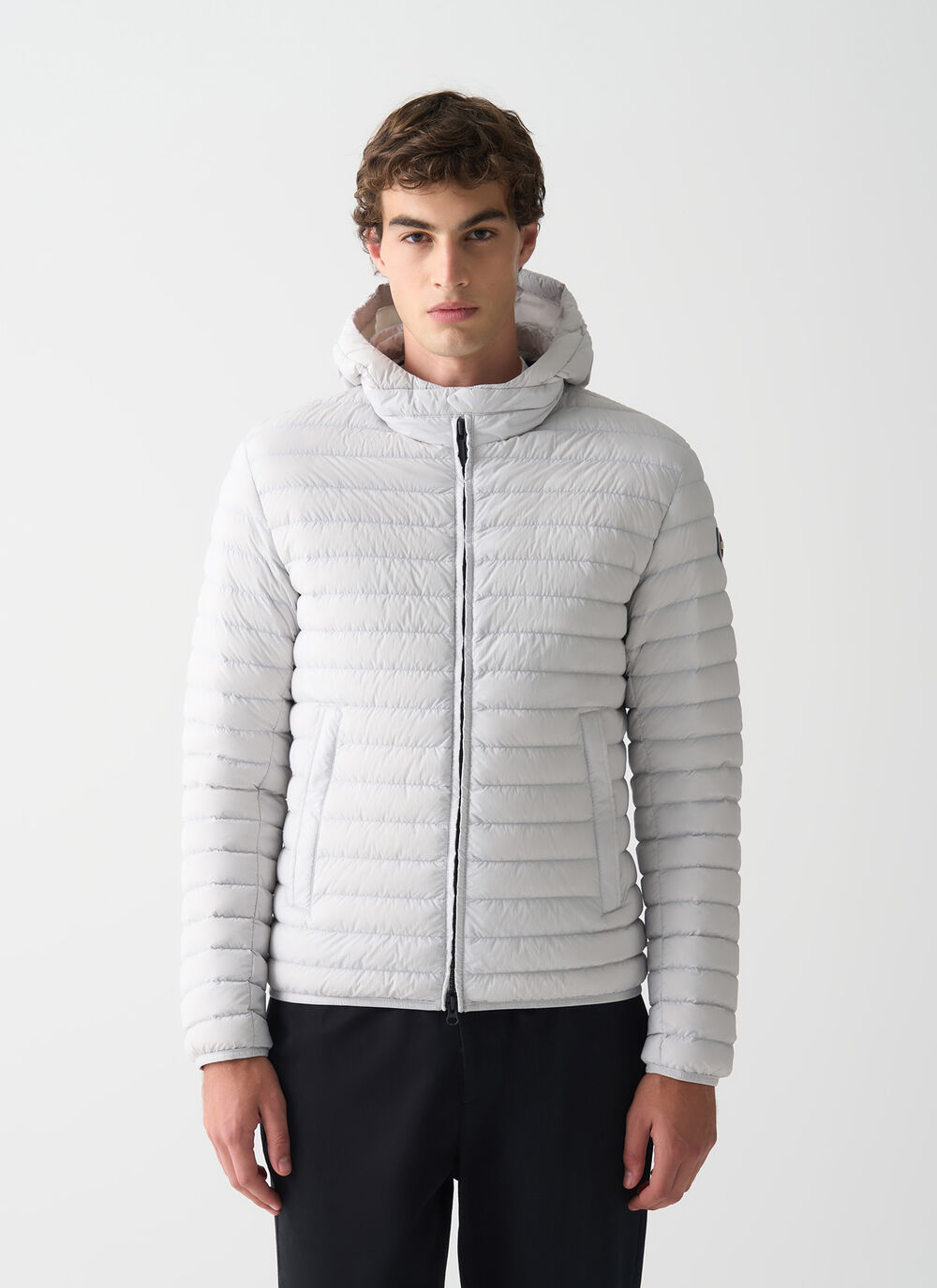 Light down jacket with hood image number 1
