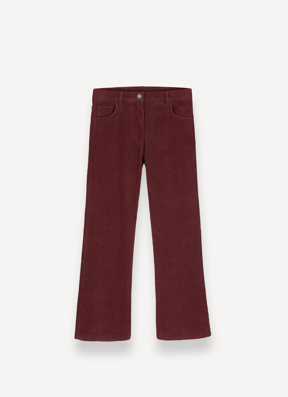 Pantaloni flare in velluto