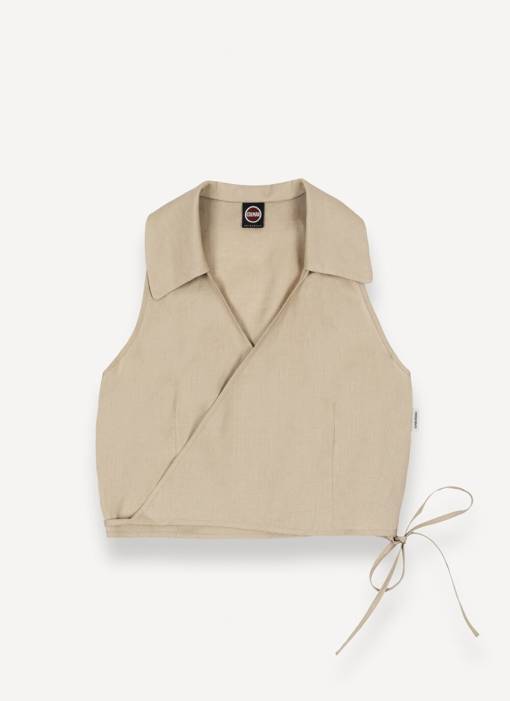 Crossed Linen Vest image number 5