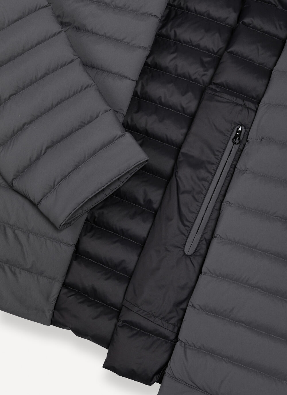 Giacca biker in piuma leggera image number 6