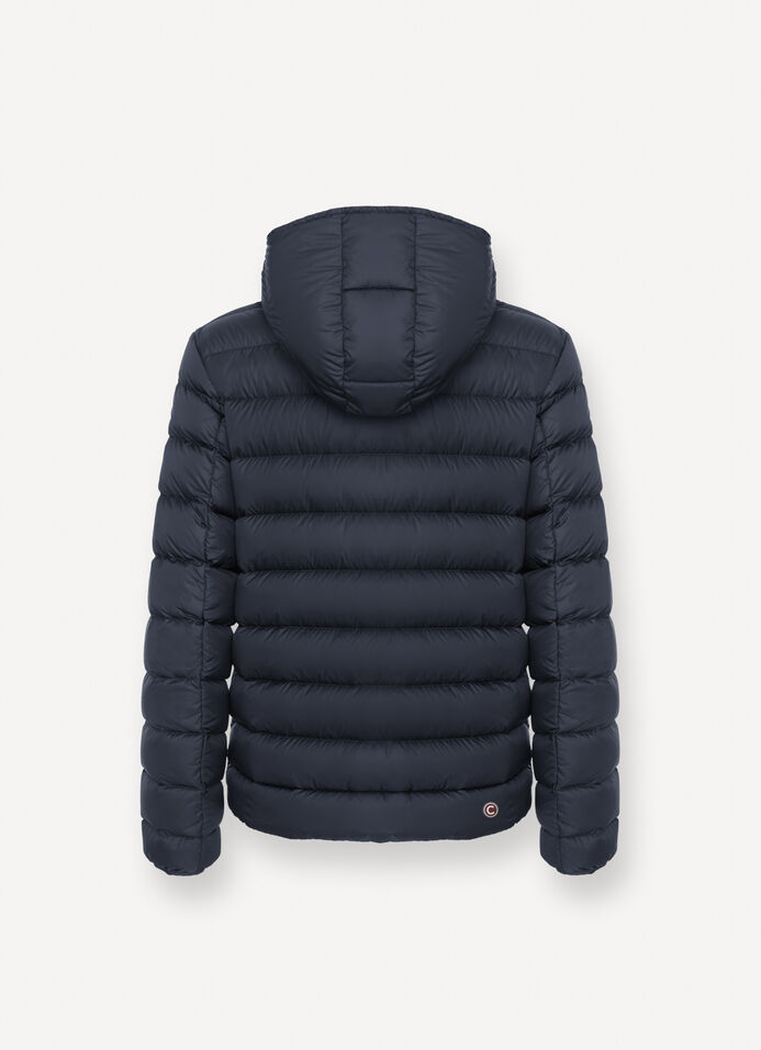 Sporty down jacket with detachable hood image number 5