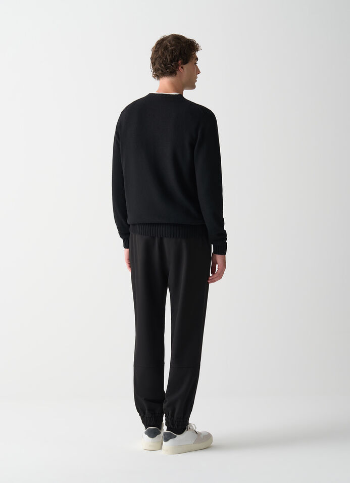 Branded wool pullover image number 3