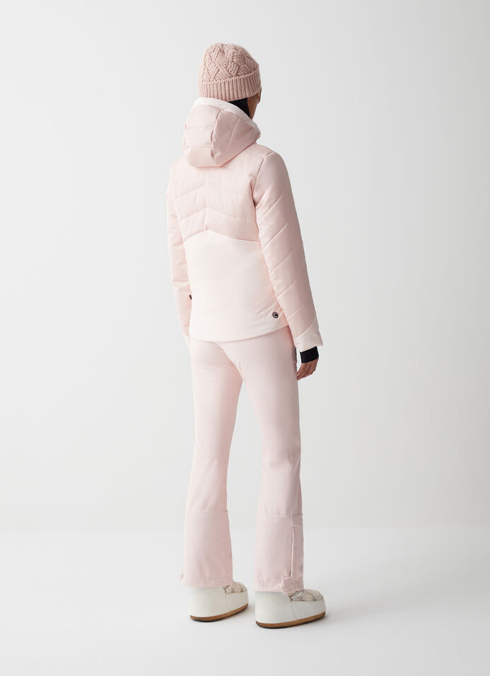 Satin fabric ski jacket image number 3