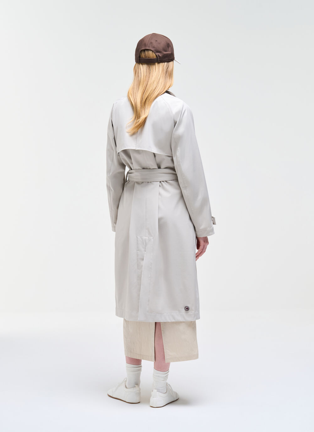 Long waterproof trench coat image number 3