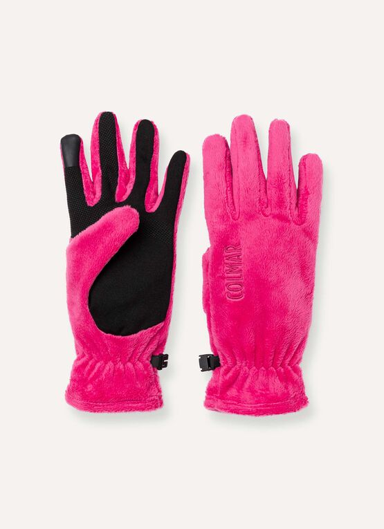 Women’s plush ski gloves