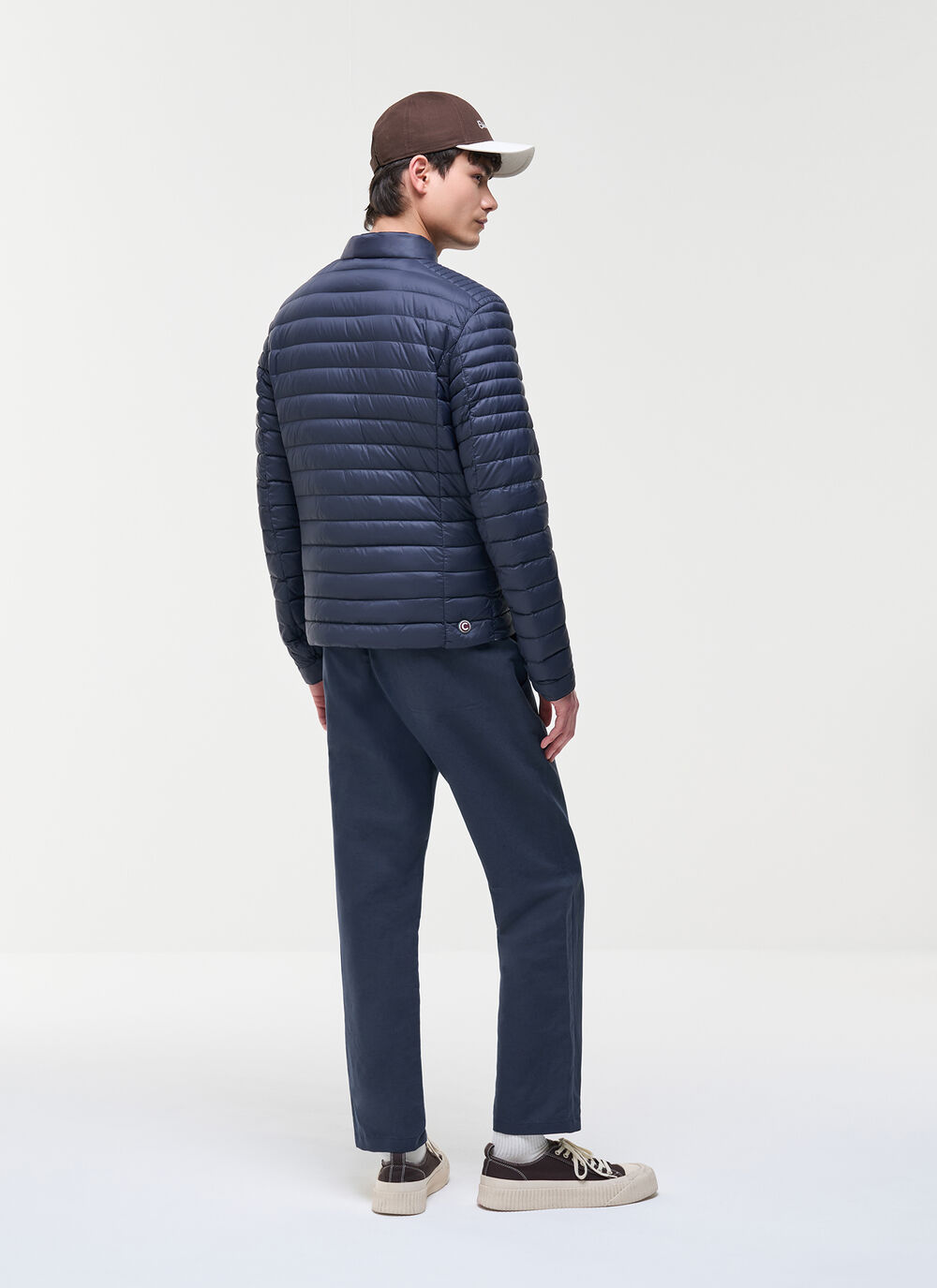 Lightweight down biker jacket image number 3