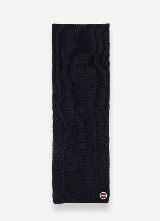 Unisex rib-knit scarf