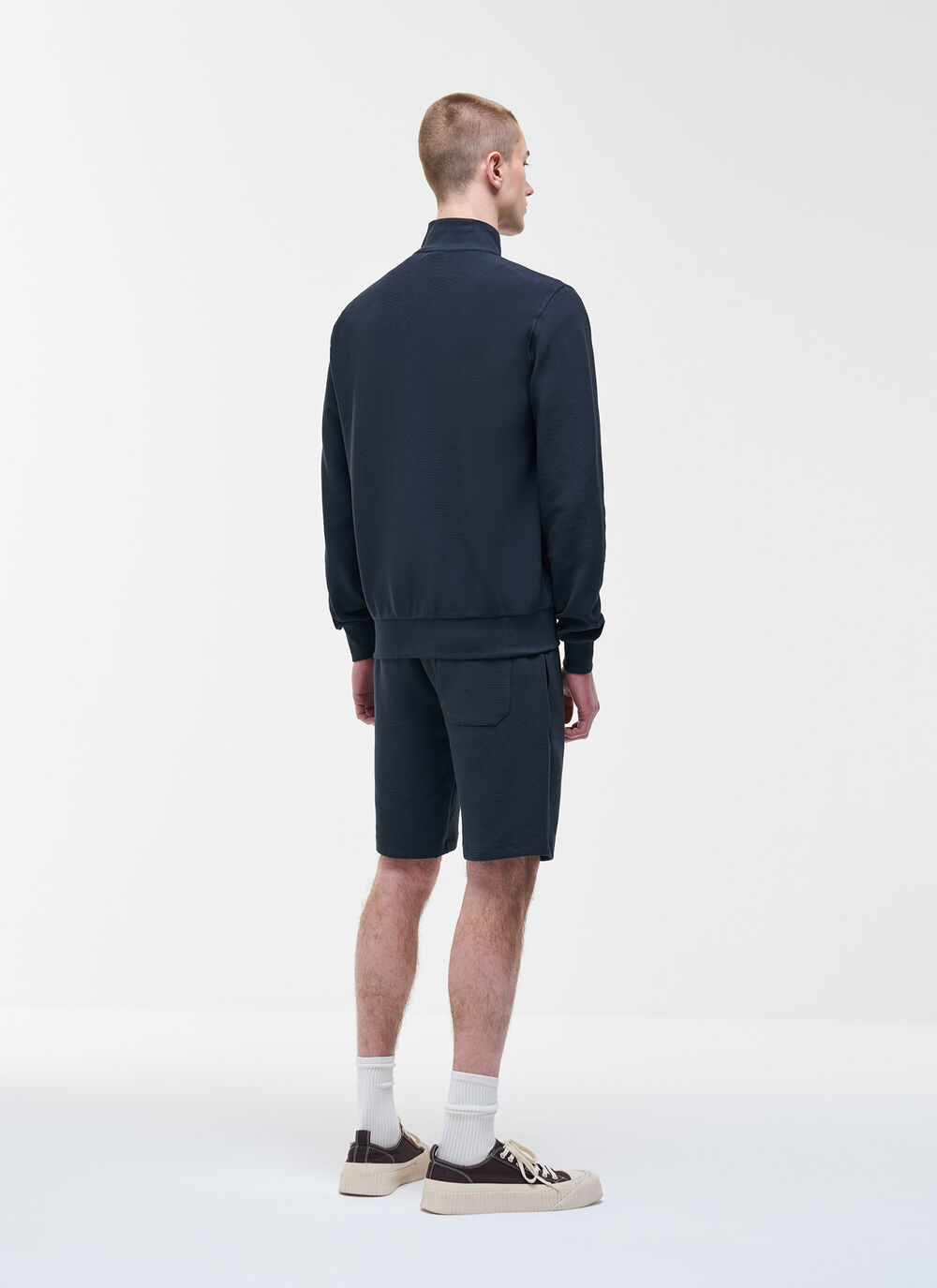 Full-zip ottoman sweatshirt image number 3