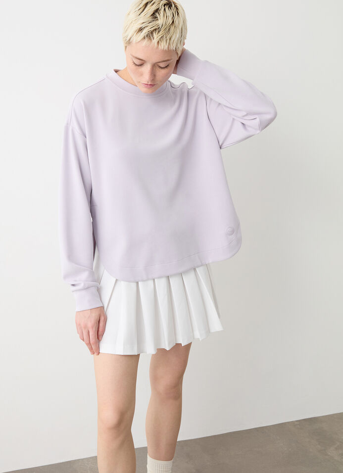 Sweatshirt with rounded hem image number 2