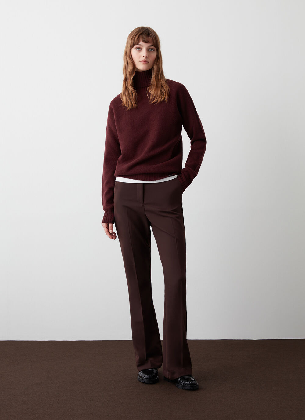 100% wool polo-neck image number 0