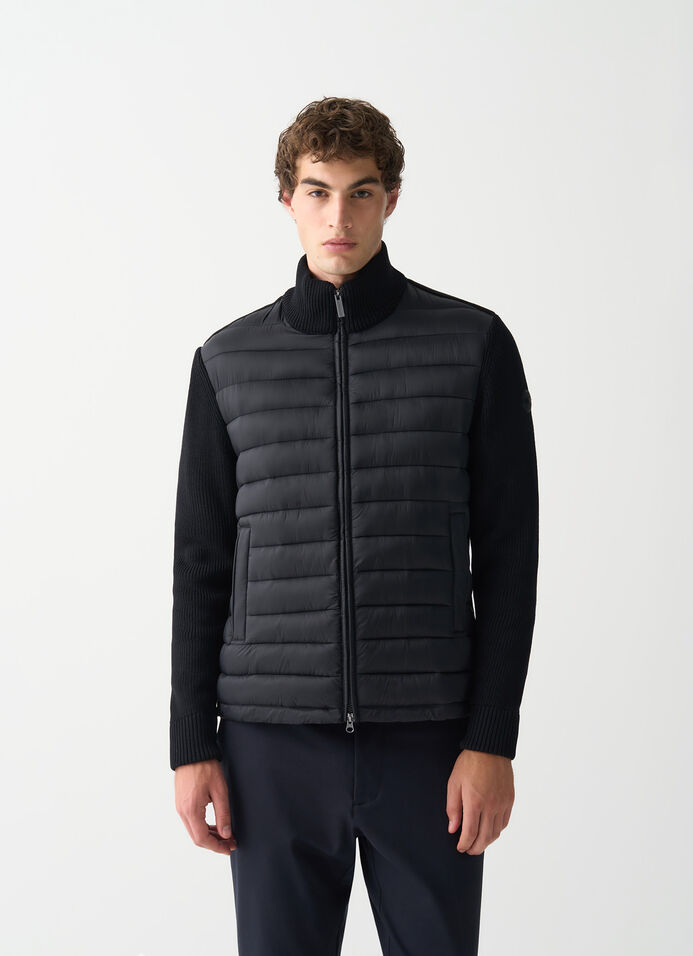 Jacket with knit sleeves image number 1